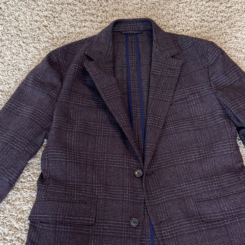 Bonobos Classic Dark Checkered Blazer 40S